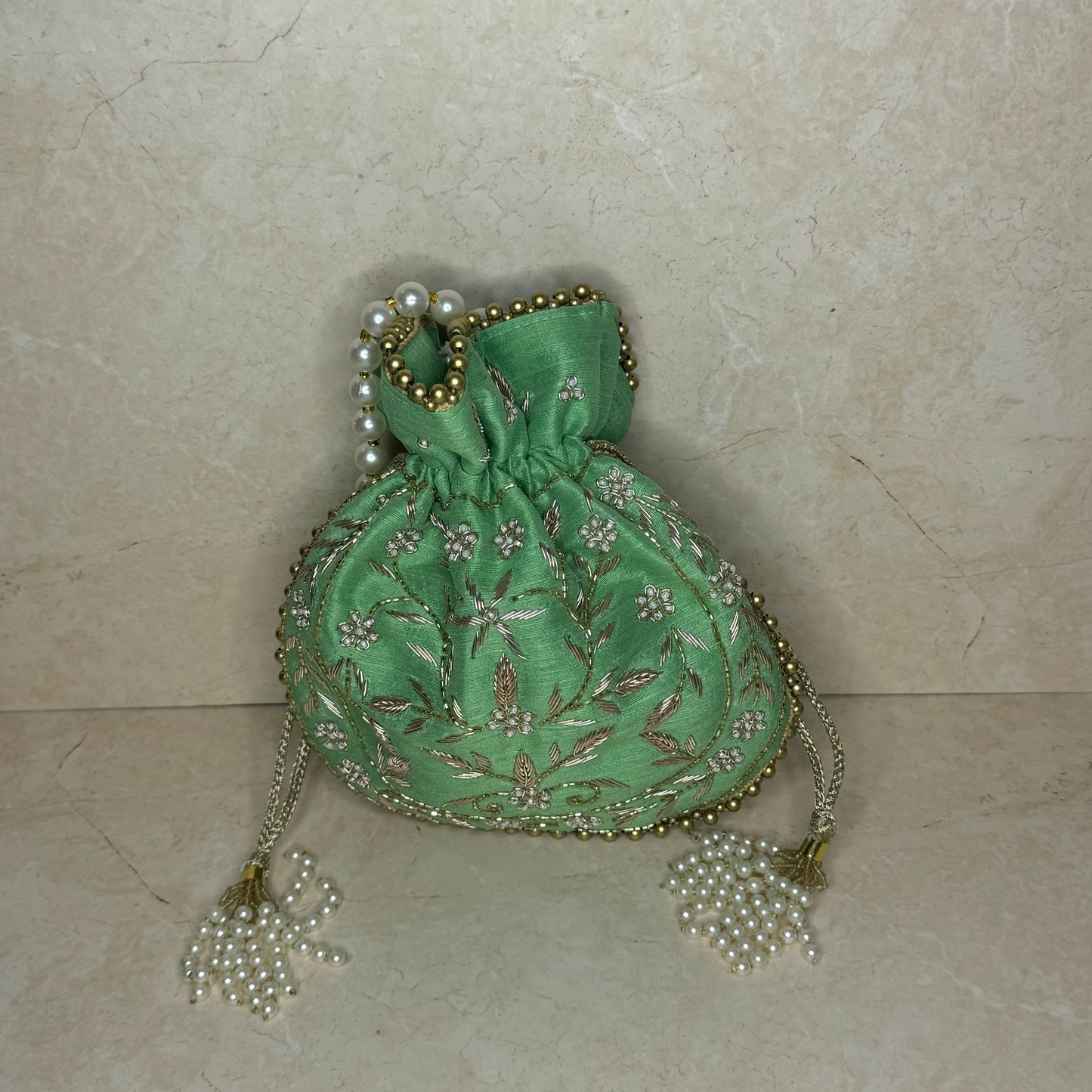 The ‘INAYA’ Potli Bag - Green