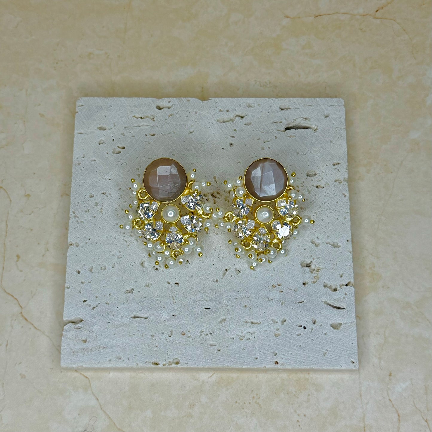 The ‘RANI’ Studs - Nude