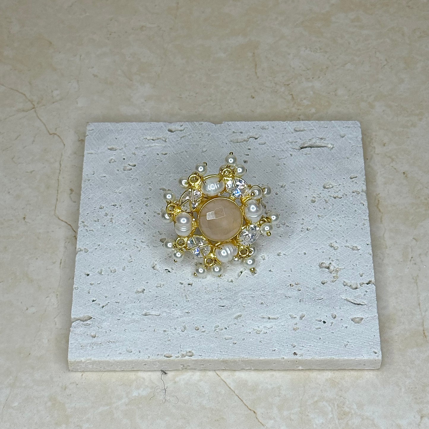 The ‘ZIYA’ Ring - Nude Pink