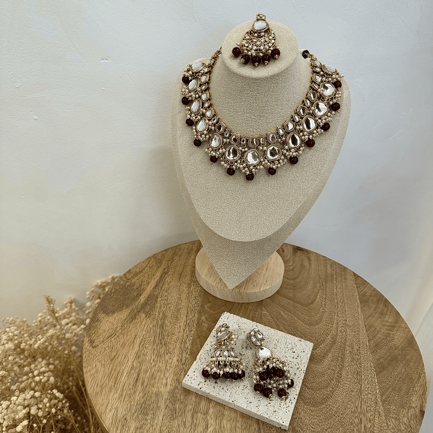 The 'MARWA' Set - Maroon