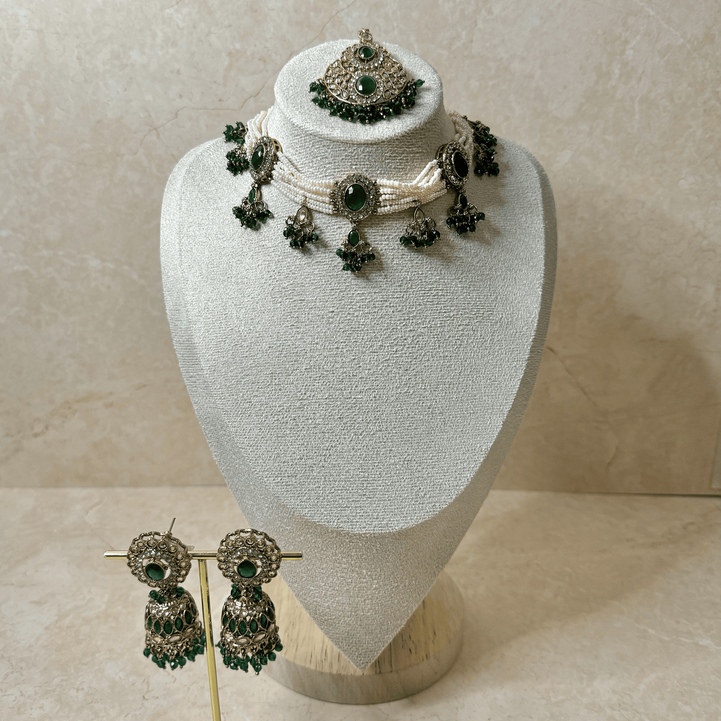 The 'SANAM' Set - Emerald Green