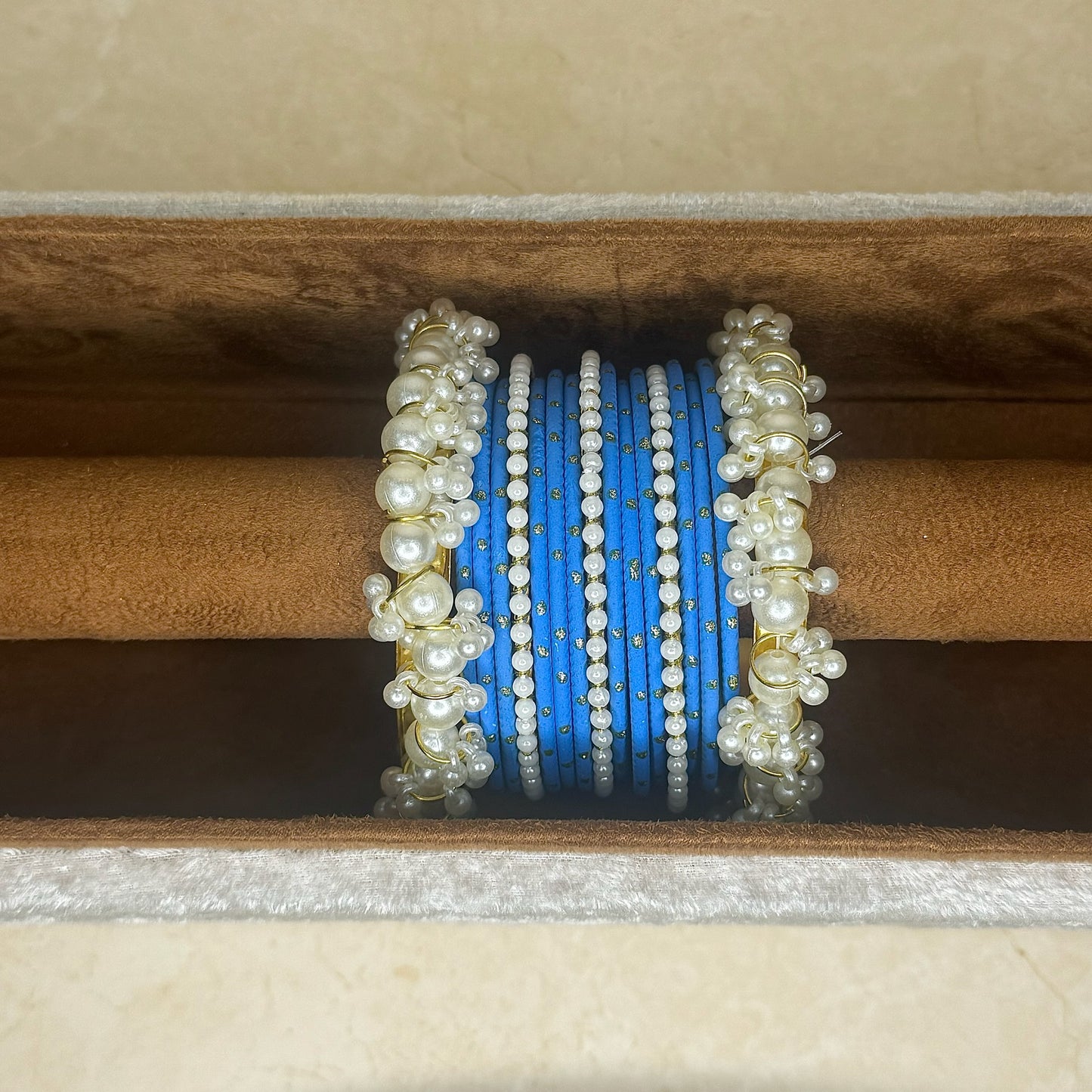 The ‘MEHREEN’ Bangle Set - Pastel Blue