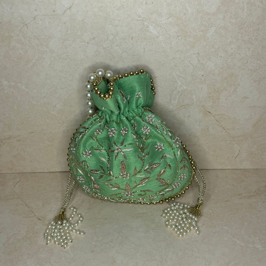 The ‘INAYA’ Potli Bag - Green
