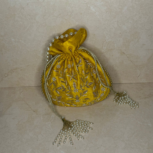 The ‘INAYA’ Potli Bag - Mustard