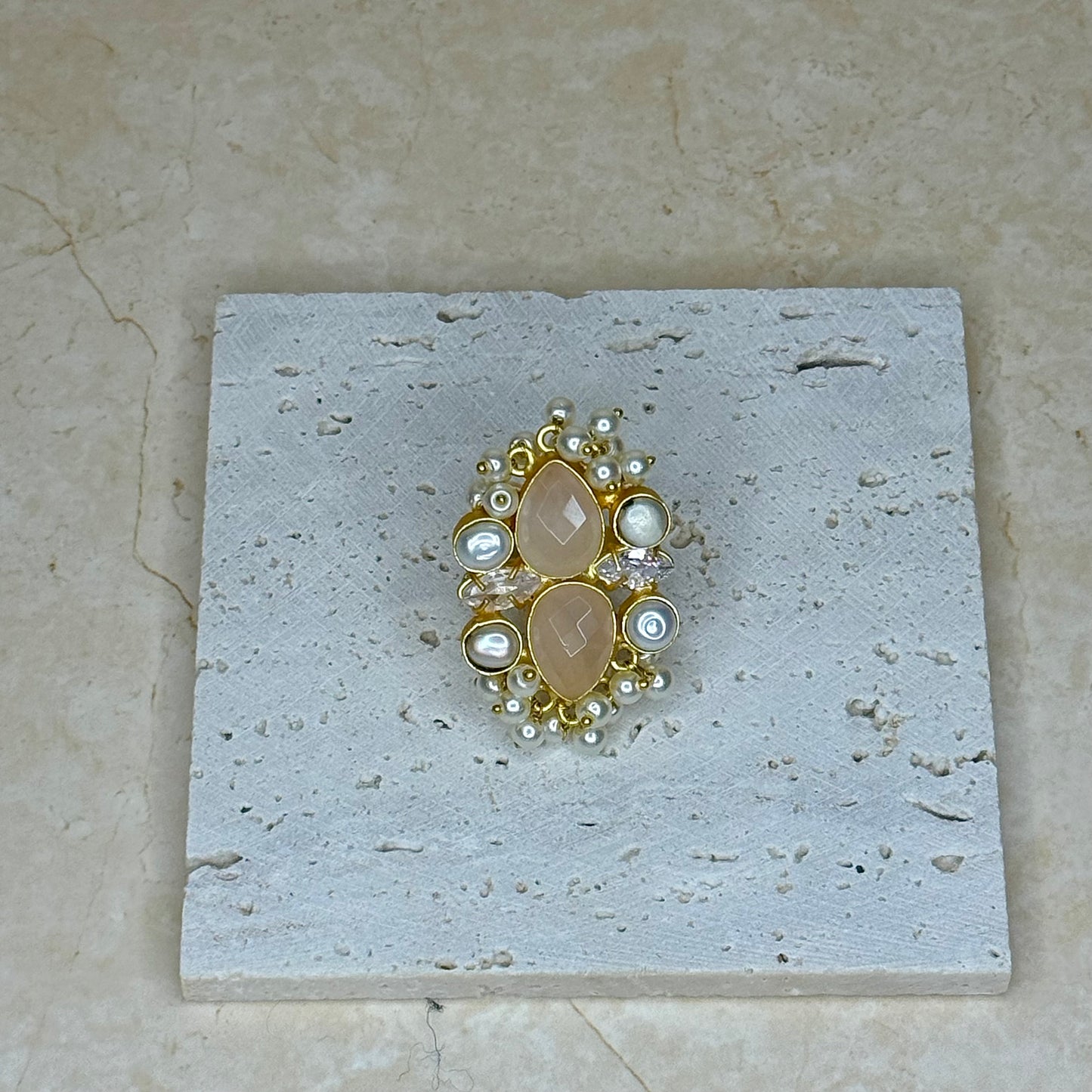 The ‘HAYA’ Ring - Nude Pink