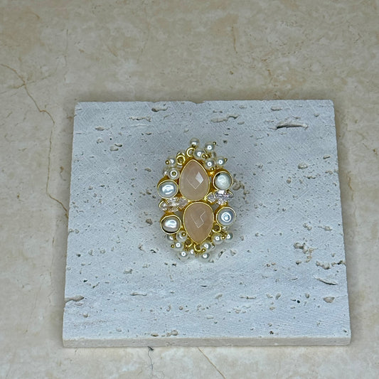 The ‘HAYA’ Ring - Nude Pink