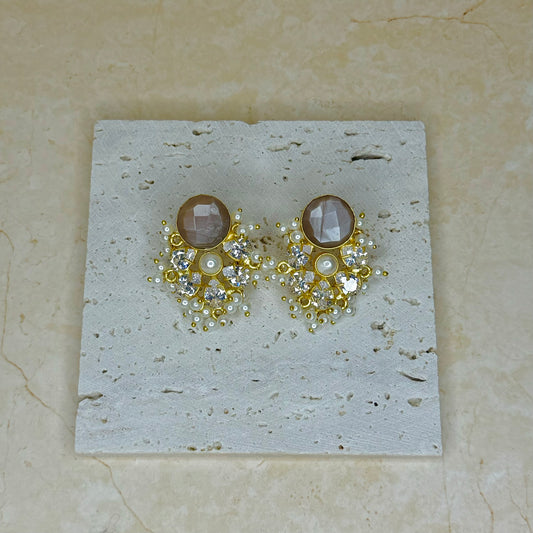 The ‘RANI’ Studs - Nude