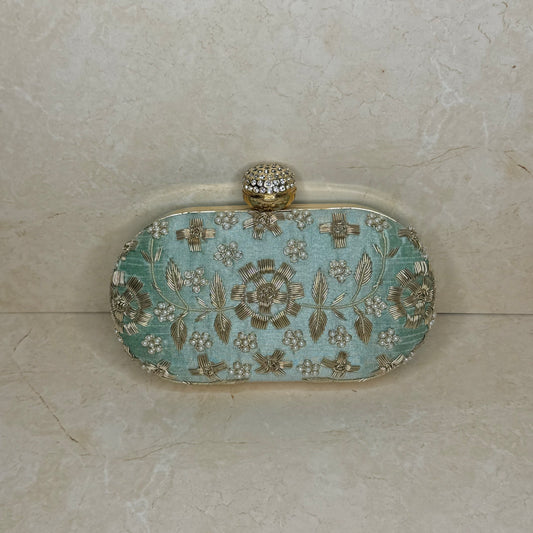 The ‘MARA’ Clutch Bag - Sage Green