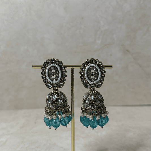 The Rumi Jhumkas - Aqua