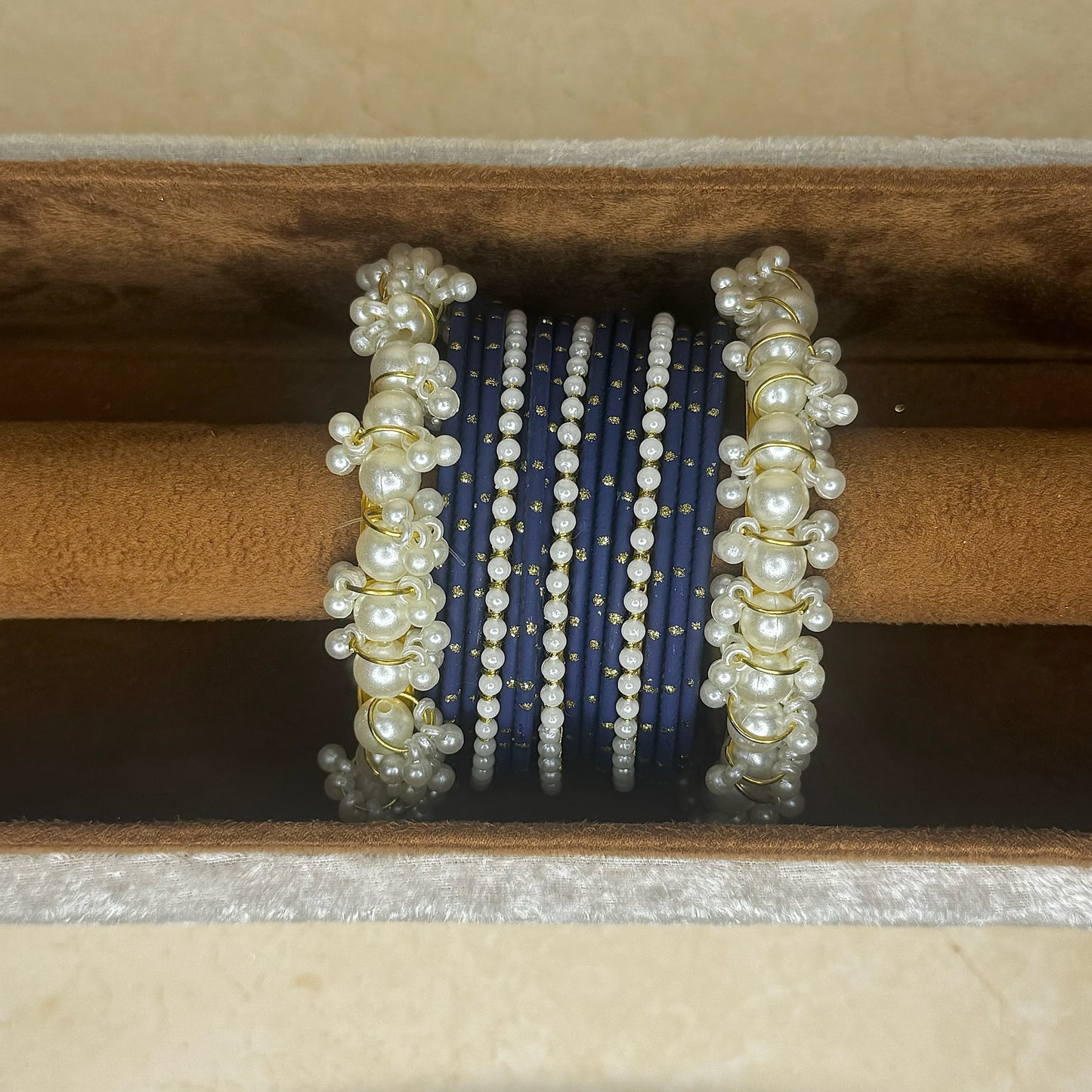The ‘MEHREEN’ Bangle Set - Navy Blue