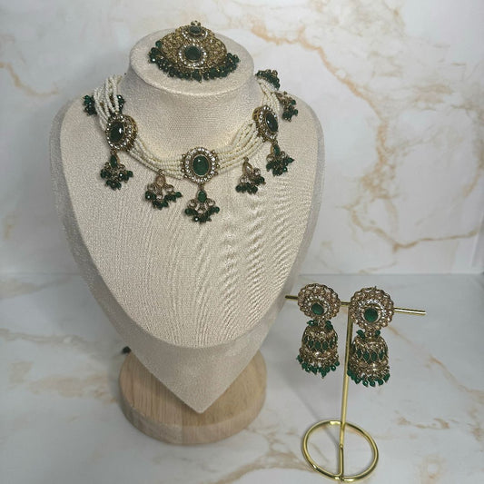 The 'SANAM' Set - Emerald Green