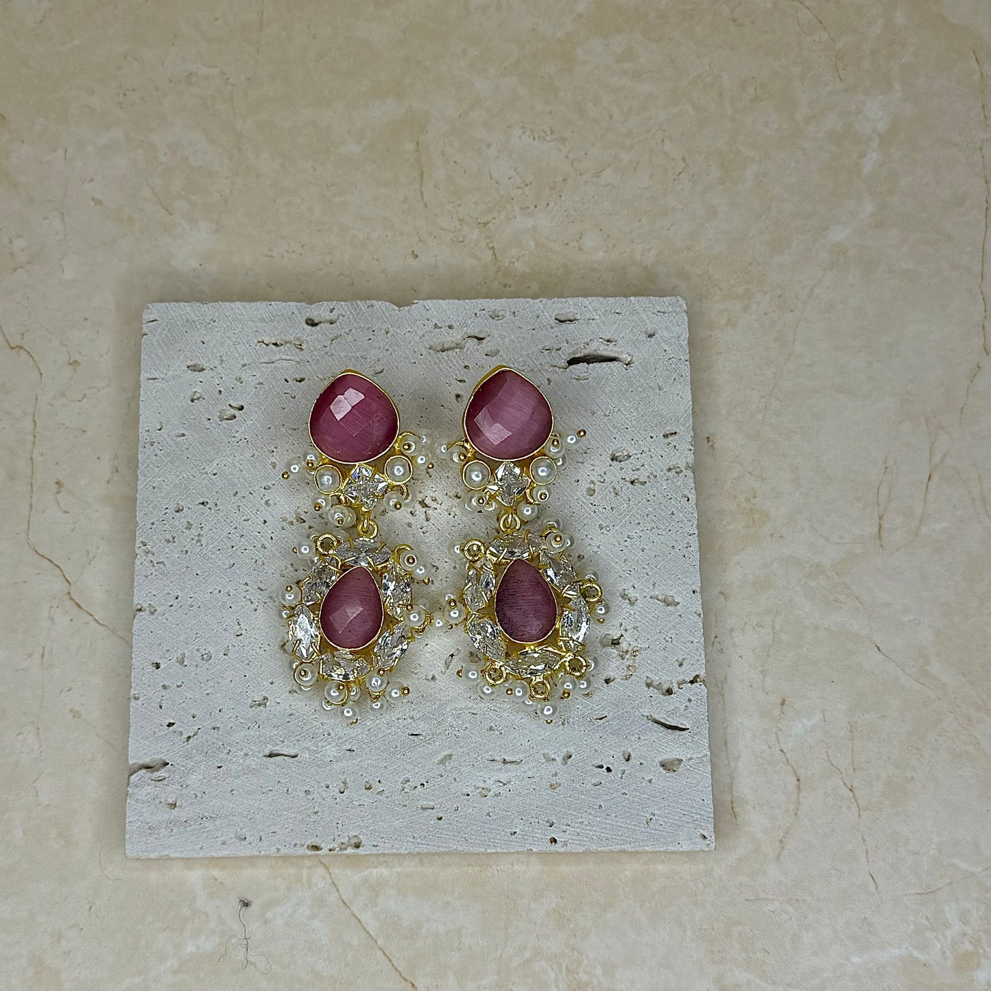 The ‘DANA’ Earrings - Hot Pink