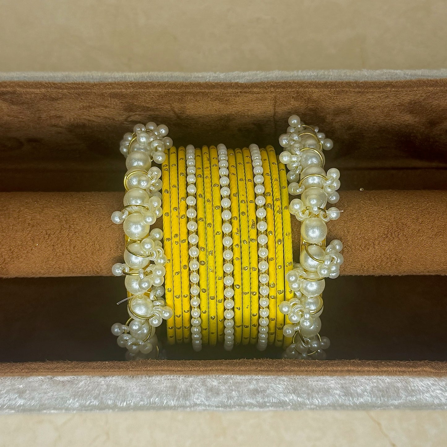 The ‘MEHREEN’ Bangle Set- Mustard