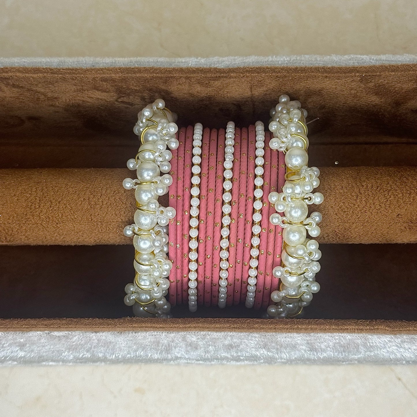 The ‘MEHREEN’ Bangle Set - Pastel Pink