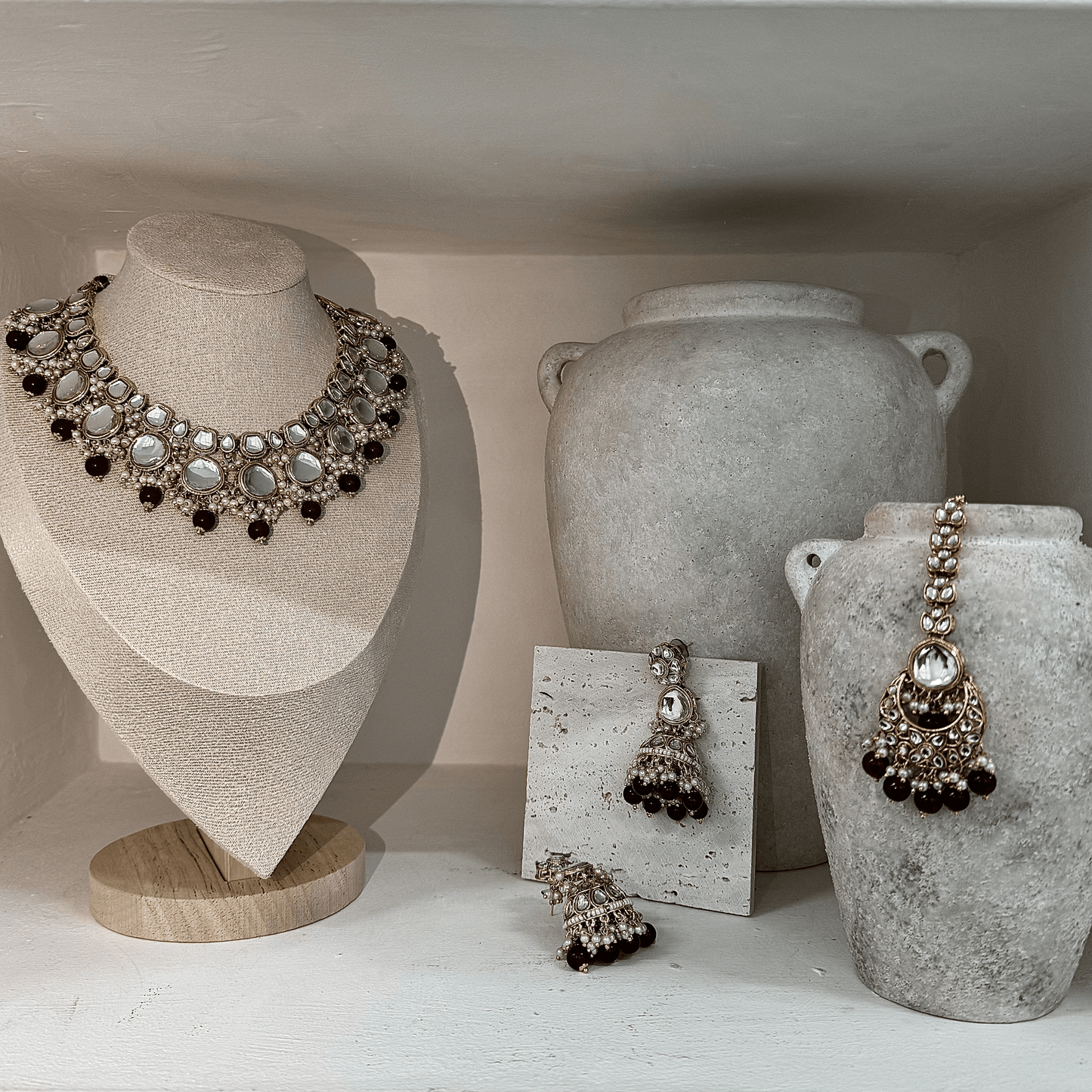 The 'MARWA' Set - Maroon