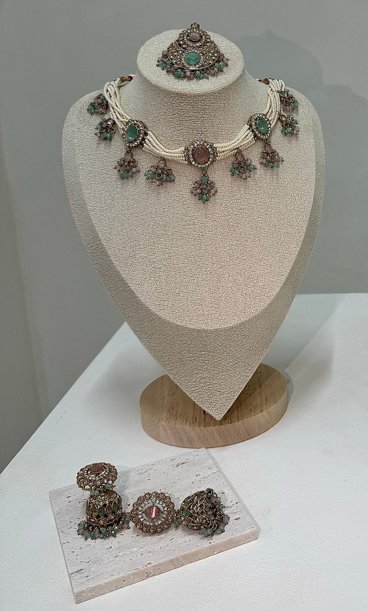 The 'SANAM' Set - Pink/Green