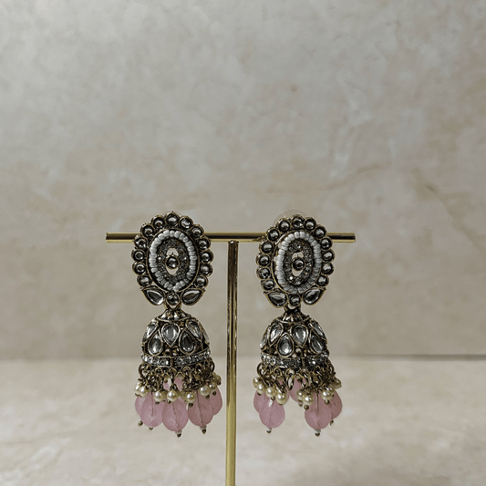 The Rumi Jhumkas - Pink